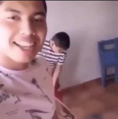 Probably staged, but satisfying.