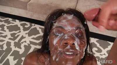 Immense waves of cum on Ana Foxxx.