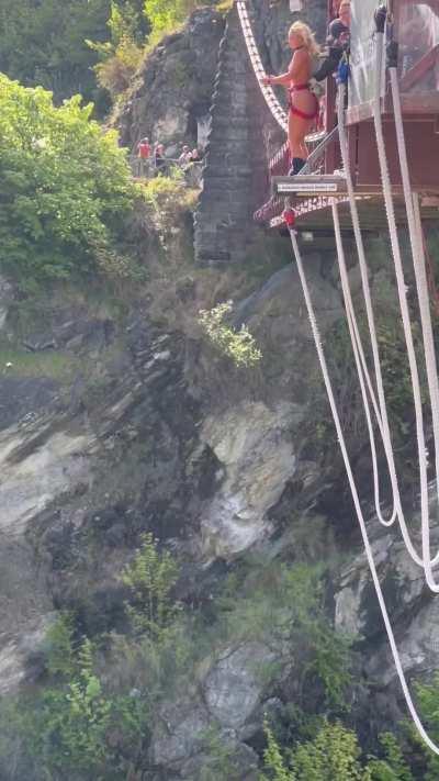 when there’s a party at the bungy venue , so i had to go naked 