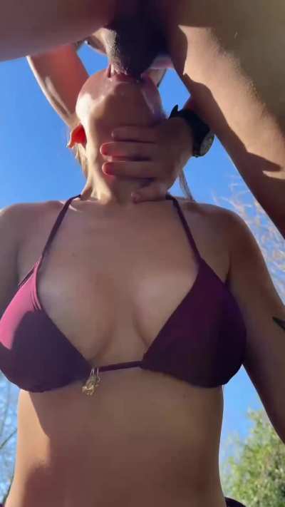 Your cock belongs in my throat