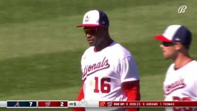 [Highlight] [Highlight] Victor Robles robs Ronald Acuña Jr. of extra bases with a spectacular catch.