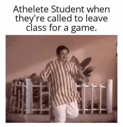 Imagine leaving in a boring class.