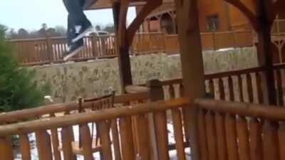 Why was he on the roof in the first place