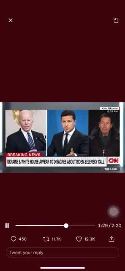The White House is telling CNN to delete this video! WH is saying that the phone call between Biden and Zelensky “went well” but not according to CNN reporting. Now people are demanding to release the transcript!