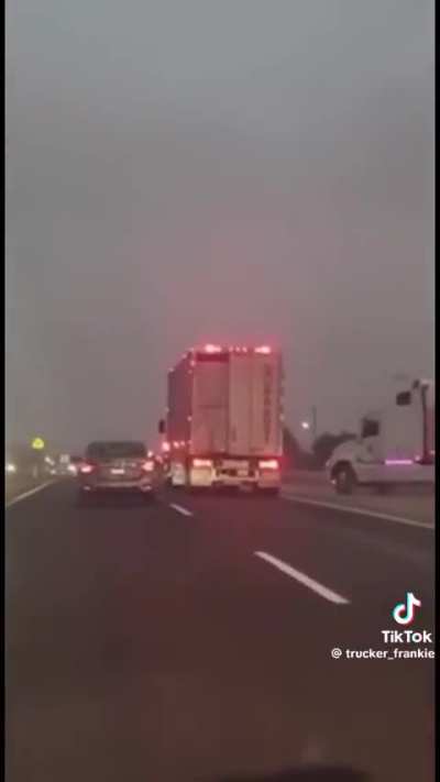Insane aggressive trucker