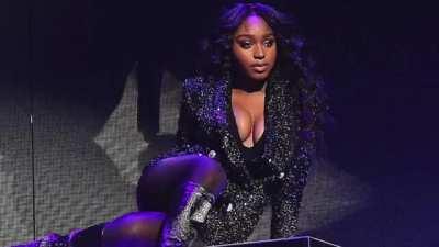 Waves by Normani feat. 6lack BUT speeds up every time they say WAVES