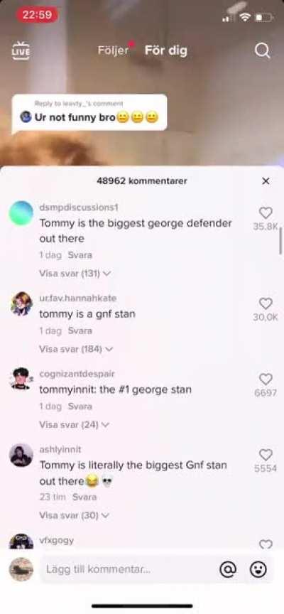 It’s both the vid and the commentsection