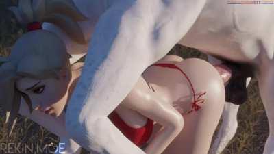 Mercy getting it from behind [MF] (rekin3d)