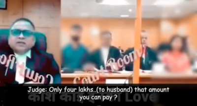 Wife is an Assistant Director of Finance. But still wants 4 Lakhs ($5000) in alimony from contractor husband.