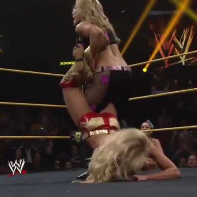 Natalya sharpshooter onSummer Rae slow motion