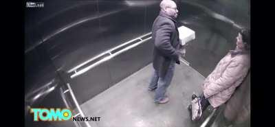 Box of donuts in one hand, cop draws his gun for no reason...