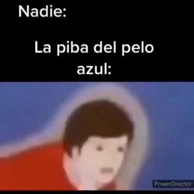 La mina del pelo azul