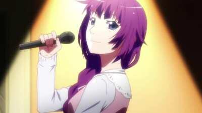 Oikura Sodachi and Senjougahara Hitagi doing the Hanekawa tongue twister