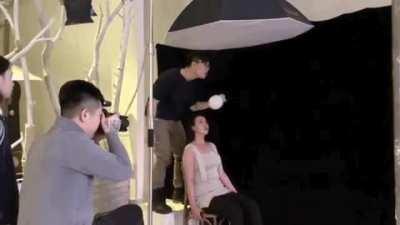 Getting that perfect headshot.