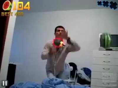 Caraio o maluco é brabo