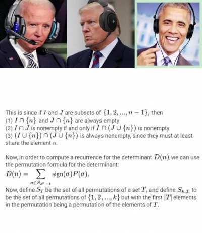 Obama, Trump, and Biden solve a Putnam problem