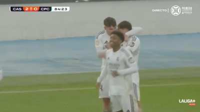 Real Madrid Castilla [2]-0 CP Cacereño - César Palacios penalty 85'