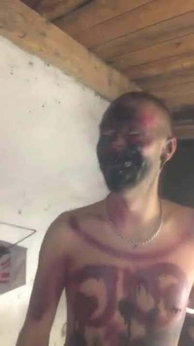 So i was working on something in my shed in the middle of the night and some drunk guys came in (no idea who they were) asked me for spay paint and did this.. turned out it’s my neighbours. First time I met them in 6 months