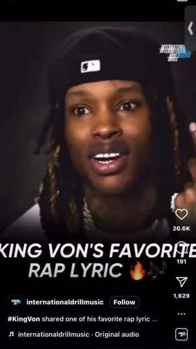 King Von🕊 favorite verse. Wood Da Kidd (graveyard 2010). “Homicide in the air smell like graveyard, six niggas extinct for tryna play hard. “