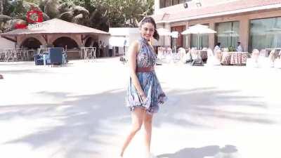 Rakul Preet Murderous Thighs walking with her tiny slave