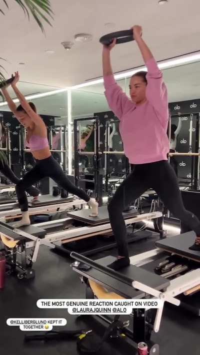 Kelli working out with Paris Berelc IG 1/19/2026