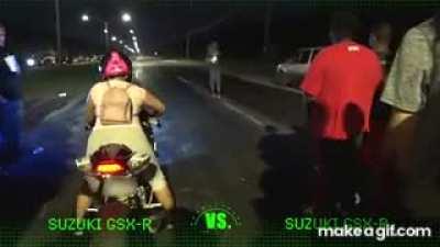 WCGW riding a motorcycle you don't know how to use?