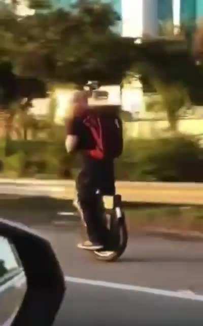 HMFT after I’m vibing too much on a one wheel scooter