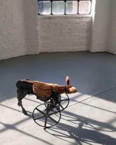 Autonomous Deer Sculpture by Tim Lewis (2021)