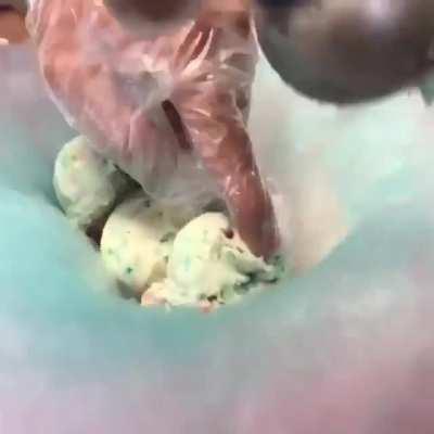 They call it a cotton candy burrito.