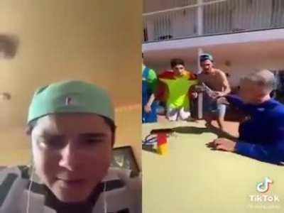 🤯 gnarly battle with an awesome commentator