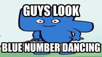 blue number dance