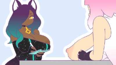 She couldn’t resist the milkers