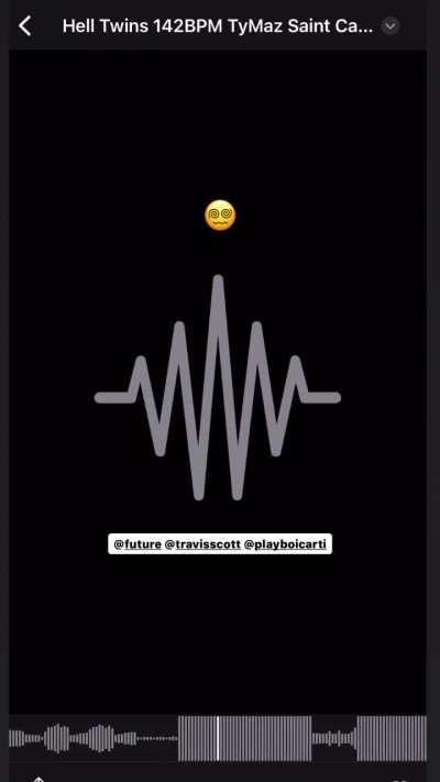 @tymazmusic previews a beat for a Carti song with Travis and Future