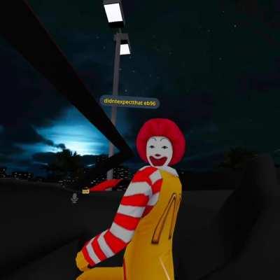 McDonald's creepy head tilt