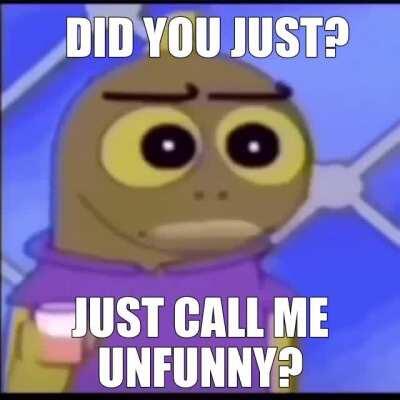 IM SORRY DID YIU JUST JUST JUST SAY IM NOT FUNNY.ARE YOU KIDDONG ME