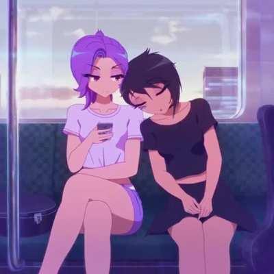 Umi and Iris going home by Léo Quéval