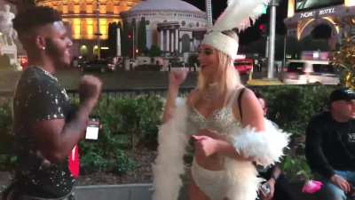 Grabbing the Flamingo