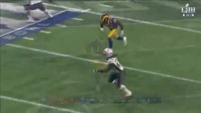 [Highlight] Jason McCourty comes out of nowhere to break up a touchdown pass that would’ve given the Rams the lead in Super Bow LIII.