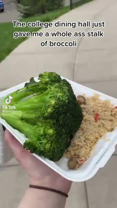 Thanks, I love this giant stalk of broccoli