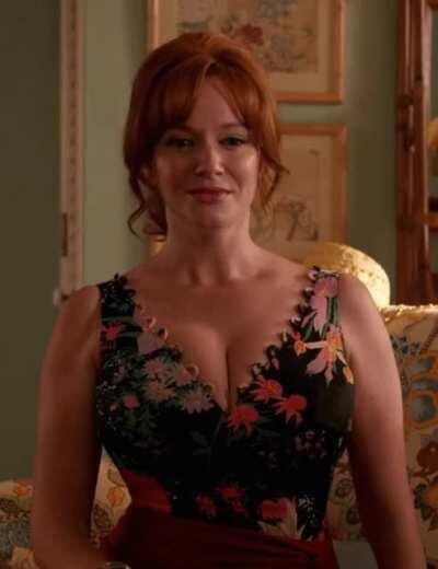 Christina Hendricks and her heaving breasts- the queen of this sub