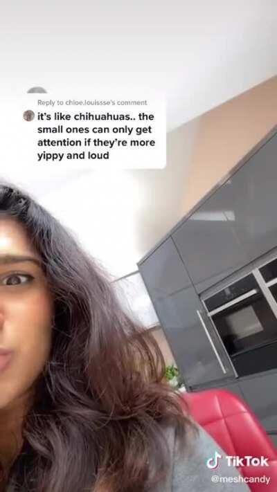 She complains often of female body standards and her own body insecurities yet doesn’t fail to make fun of short men