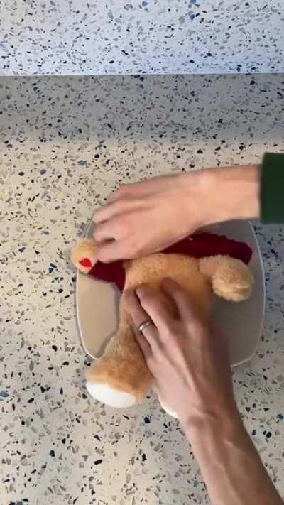 Teddy has an operation