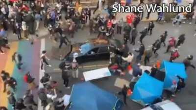 Things escalate fast in demonstrations. Stay safe everyone.