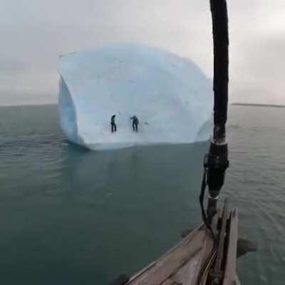 Iceberg doesn’t take much to flip
