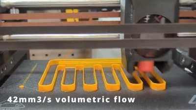 After 3 Months of Development, finally the first flow test of THE 100 at 1000mm/s