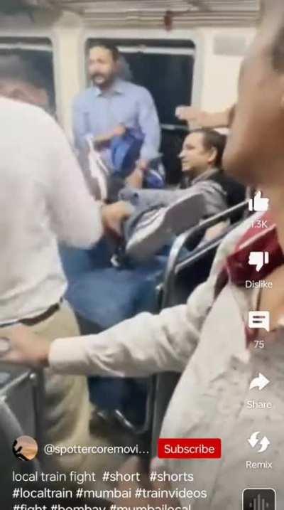 Scene from Mumbai locals 💀