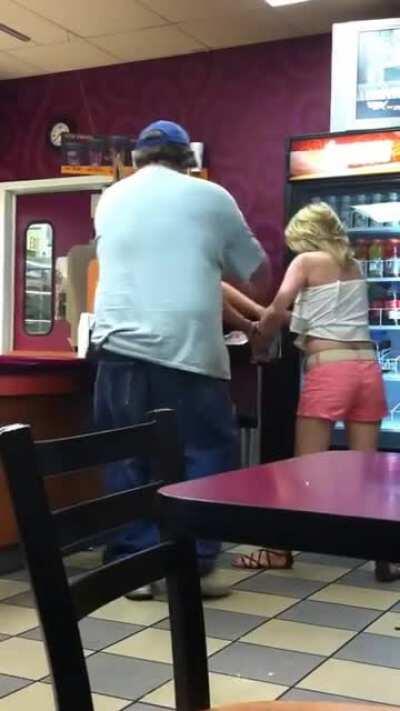 Karen fights the Manager