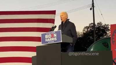 Reading off a teleprompter