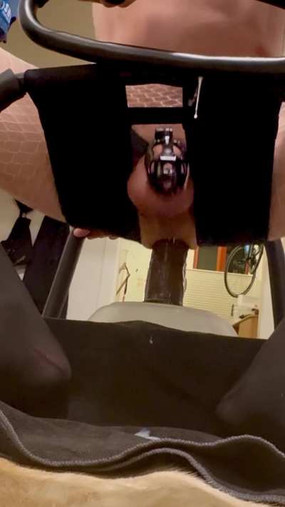 Finally able to cum on a dick