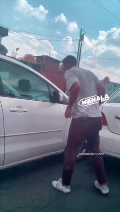 This guy's reaction to a minor bump